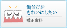 歯並びをきれいにしたい
				矯正歯科